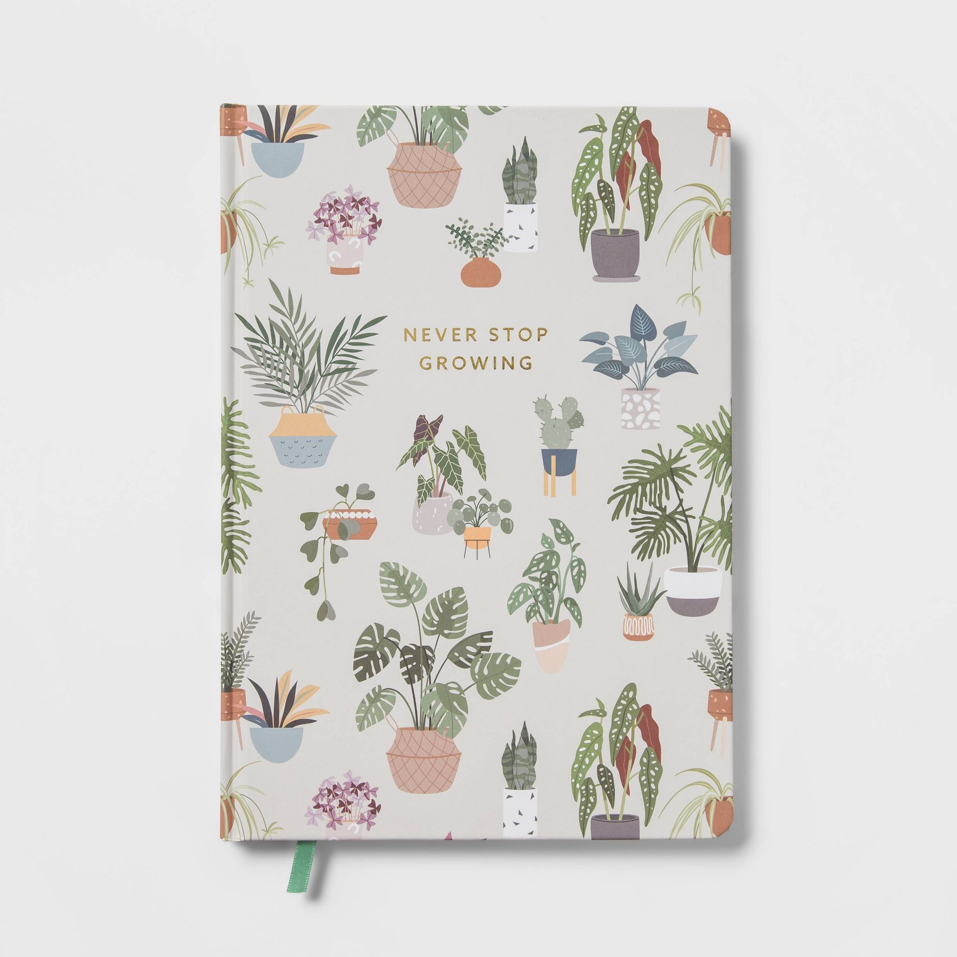 96 Sheet College Ruled Journal 6.5"x9.625" Never Stop Growing - Threshold™