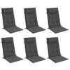 Highback Chair Cushion Set of 6 vidaXL - 3 of 4