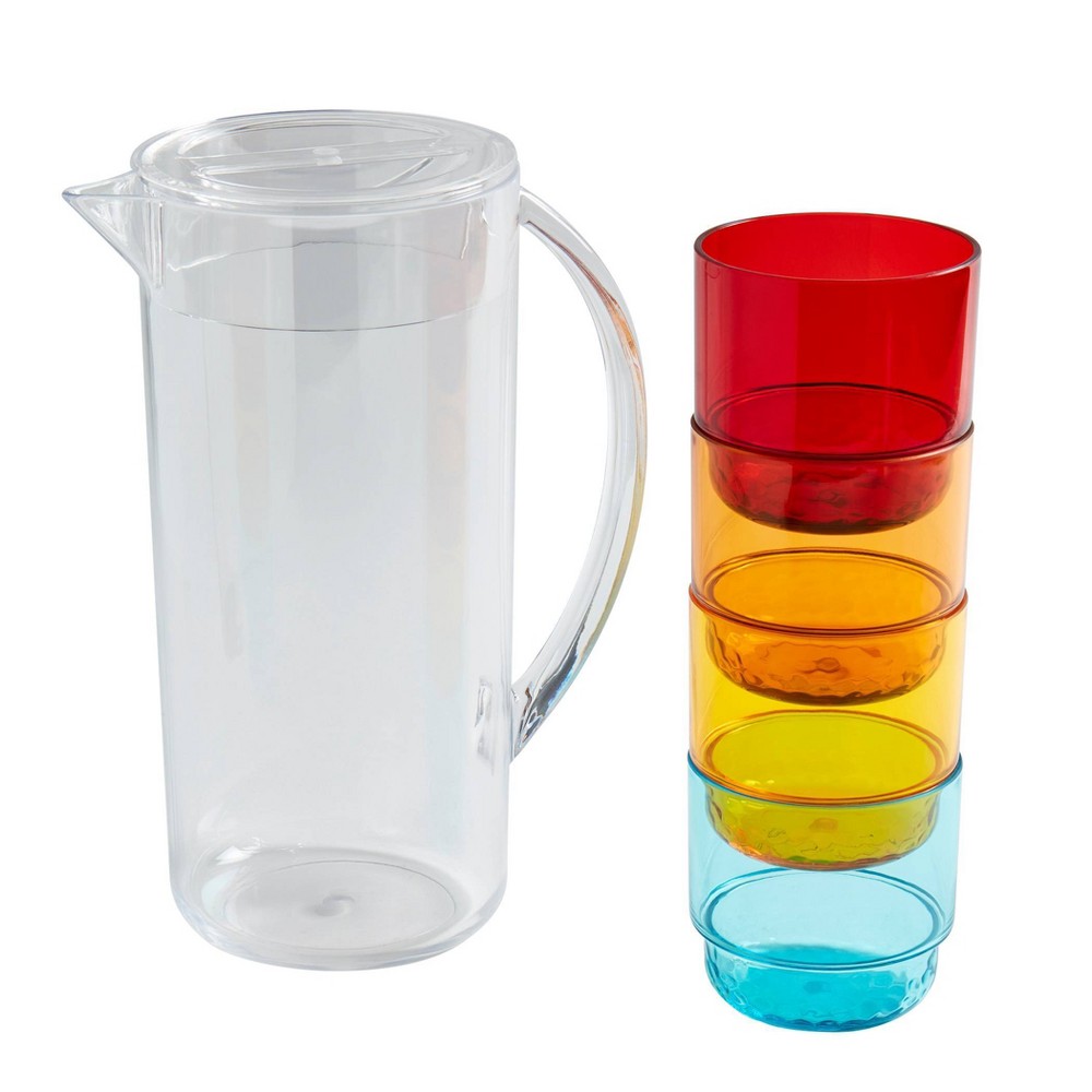 Photos - Glass Infuse 5pc Acrylic Tumbler Set