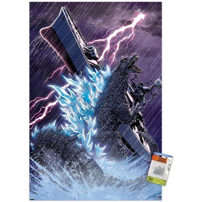 Trends International Godzilla: Comic - Lightning Unframed Wall Poster ...