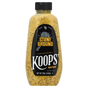 KOOPS' Mustard, Stone Ground Mustard, 12 oz, (Pack of 2) - 1 of 4