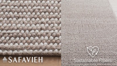 Ivory Handwoven Wool 3' x 5' Area Rug