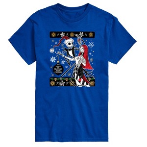 Men's - Disney - Jack And Sally Ornaments Short Sleeve Graphic T-Shirt - 1 of 4