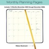 2026 Textured Cover Weekly Monthly Pocket Planner, 6.75"x3.4": 14 Months (Nov 2025-Dec 2026) / 2026 Calendar / 2026  Organizer (Navy) - 4 of 4