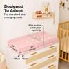 KeaBabies 2pk Soothe Changing Pad Covers for Girl, Boy, Organic Soft Cotton Contoured Diaper Changing Table Pad Covers - 4 of 4