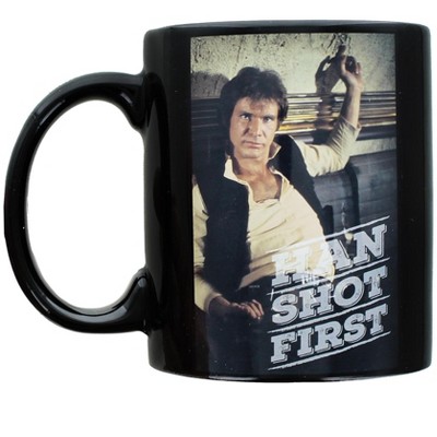 Surreal Entertainment Star Wars Han Solo "Han Shot First" Coffee Mug