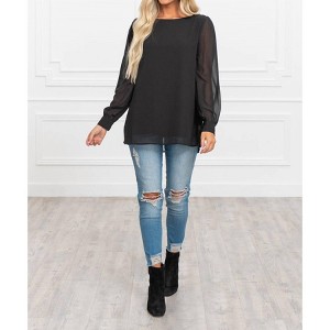 Women's Adalyn Chiffon Blouse - ZENANA - 1 of 3