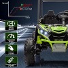 24V Kids Ride On UTV, 2 Seater 4WD Electric Truck with Sun Shade, Remote Control, Led Lights, 4 Shock Absorbers,3 Speeds,Horn, Music - 4 of 4