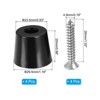 Unique Bargains Rubber Non Slip Shock Absorption Durable Furniture Pads Black - 2 of 4