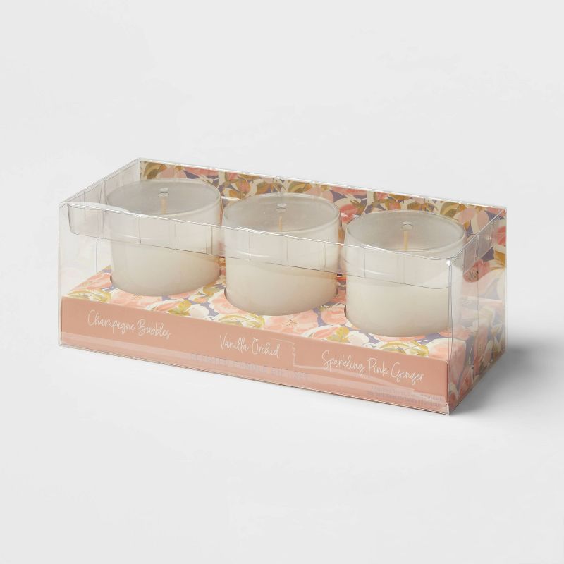 3ct Milk Glass Multi-Scent Mother&#39;s Day Jar Candle Gift Set 15oz - Opalhouse&#8482;, 1 of 5