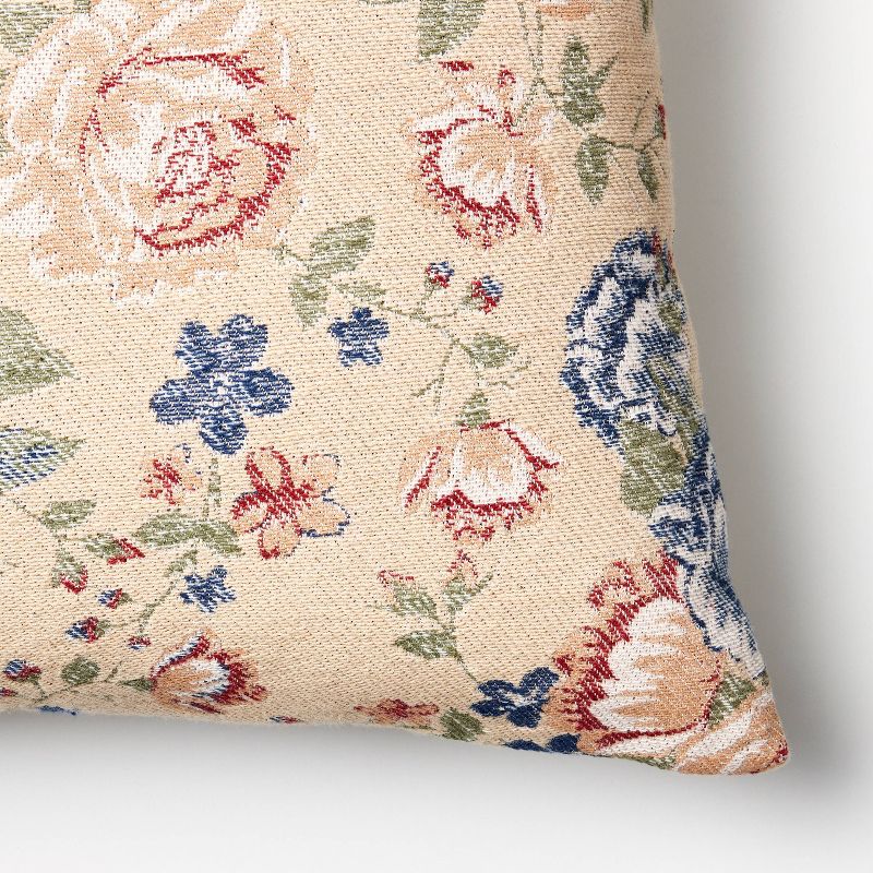 Oversize Woven Floral Lumbar Throw Pillow - Threshold&#8482; designed with Studio McGee, 4 of 10