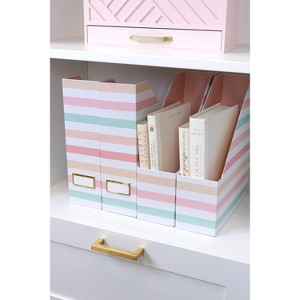Blu Monaco Foldable Magazine File Holders - Set of 4 or 6 - Many Colors and Designs to Choose From - 1 of 4