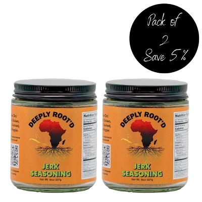 Deeply Root'd 8 oz Jerk Seasoning - Pack of 2