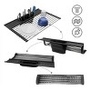 NEX Over the Sink Silicone Dish Drying Rack, Roll-Up Dish Drainer for  Kitchen, Drying Mat (NX-D001)