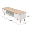 NicBex TV Stand for 65 Inch TV with Cut-Out Recessed Handles,TV Entertanment Center with 1 Shelf and Cabinets,TV Console Table for Living Room - 3 of 4