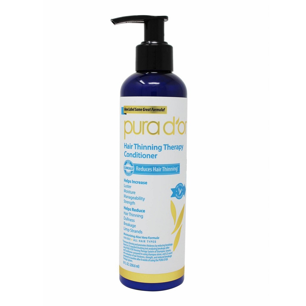 Photos - Hair Product Pura Dor Pura d'or Hair Thinning Therapy Conditioner - 8 fl oz 