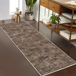Washable Rugs for Living Room Modern Distressed Bedroom Rug Soft Large Area Rug Non Slip Throw Rugs Low Pile Stain Resistant Carpet for Dining Room - 1 of 4