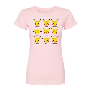 Women's - Pokémon - Moody Pikachu Fitted Graphic T-Shirt - 1 of 1