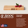 John Boos Small Chop-N-Slice Maple Wood Cutting Board for Kitchen, Reversible Edge Grain Square Butcher Boos Block - 4 of 4