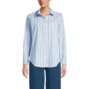 Lands' End Women's Cooling Button Front Shirt - 1 of 3