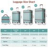 20"/24"/28" Hardshell Luggage, Lightweight Spinner Suitcase with TSA Lock, with/without Cosmetic Case 4M -ModernLuxe - 3 of 4