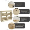Narrow Large Shoe Storage Cabinet – 4 Flip Drawers, Freestanding Hidden Shoe Rack with Wooden Legs - 4 of 4