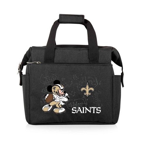 NFL New Orleans Saints Mickey Mouse On The Go Lunch Cooler - Black