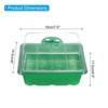 Unique Bargains Breathable Light-Transmissive Corrosion-Resistant Adjustable Humidity Domes Seeding Tray 5 Packs - 2 of 4
