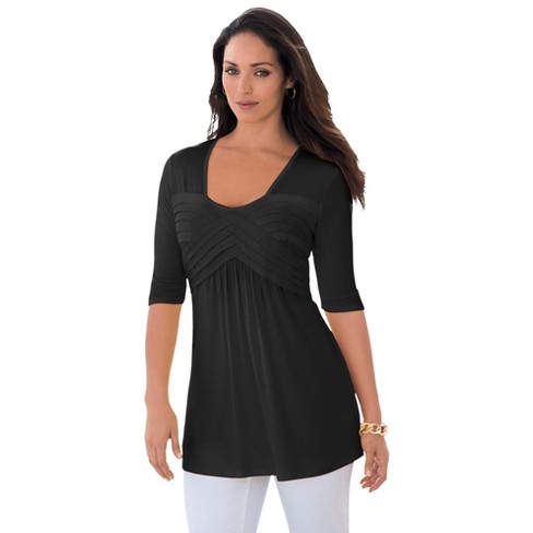  Women Plus Size Tops Fall Long Sleeve Knit Tunics