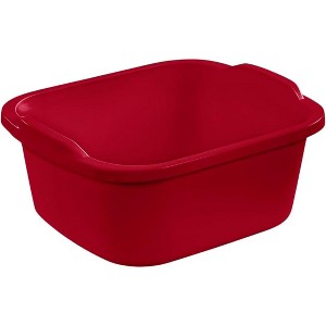 Tribello Plastic Wash Tub Dishpan Basin and Foot Bath for Soaking Feet, Laundry Wash - 12 Quarts - 1 of 4