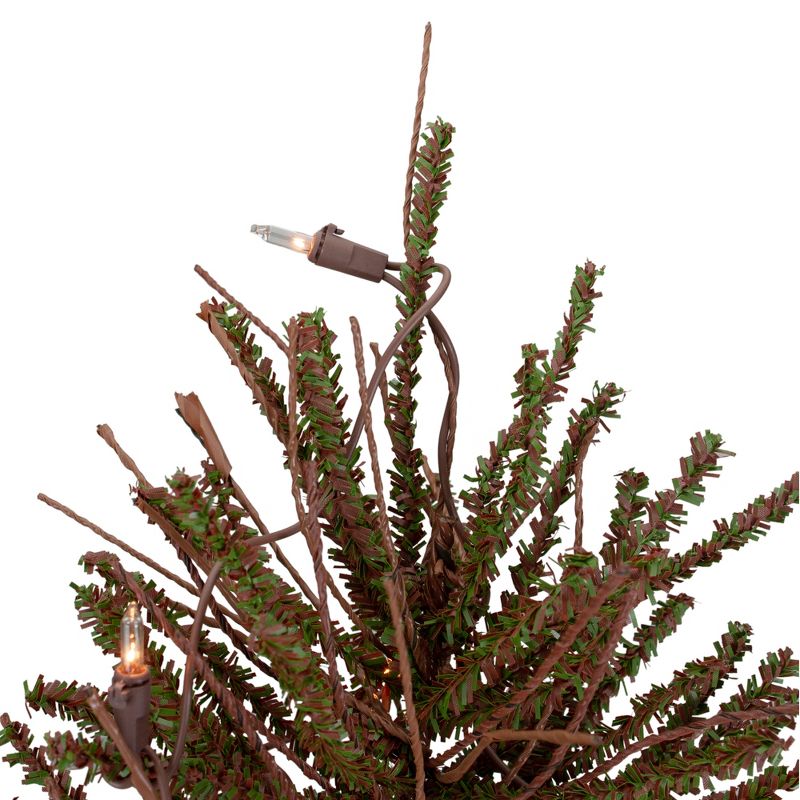 Northlight 2' Prelit Artificial Christmas Tree Warsaw Twig in Burlap Base - Clear Lights, 5 of 8