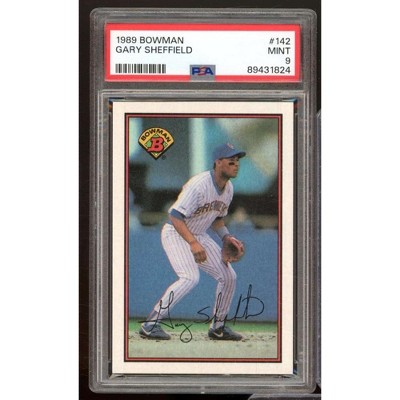 Gary Sheffield Rookie Card 1989 Bowman #142 PSA 9