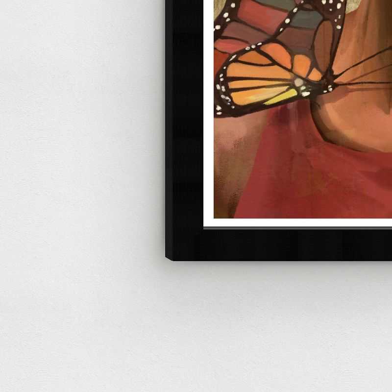 15&#34; x 21&#34; Butterfly Black Portrait Framed Wall Art Print Gold - Wynwood Studio, 6 of 8