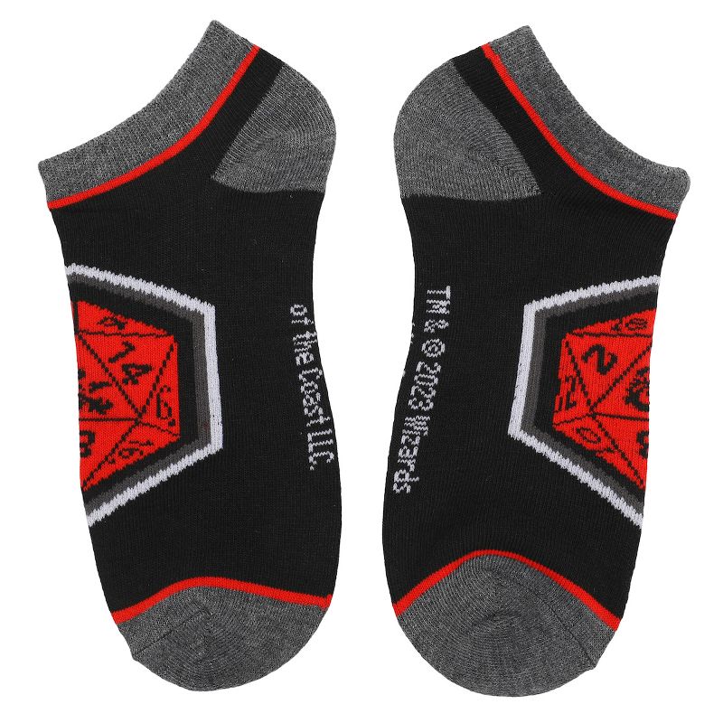 Dungeons & Dragons Dungeon Master 5-Pack Women's Ankle Socks, 5 of 7
