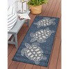 Liora Manne Carmel  Indoor/Outdoor Rug  Navy.. - 3 of 4