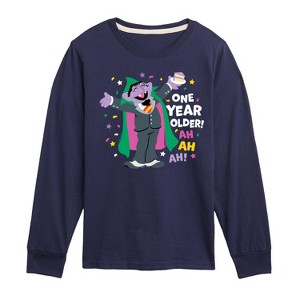 Boys' - Sesame Street - The Count One Year Older Long Sleeve Graphic T-Shirt - 1 of 3