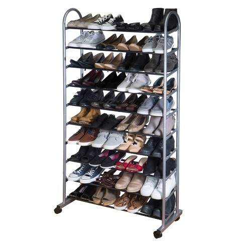 Simplify 10 Tier Mobile Shoe Rack Target