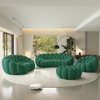 WJSHome Bubble Sofa Curved Couch Set, Breathable Mesh Fabric Bean Bag Sofa (Green, 1 Seater, 2 Seater, 3 Seater, Ottoman) - 2 of 4