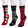 MUK LUKS Women's Tall Cozy Lined Lounge Sock 3 Pack - 2 of 4