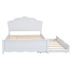 NicBex Full Size Platform Bed Modern Wooden Bed Frame with Twin Size Trundle and Pull Out 4-Layer Shelves for Bedroom and Living Room - 3 of 4