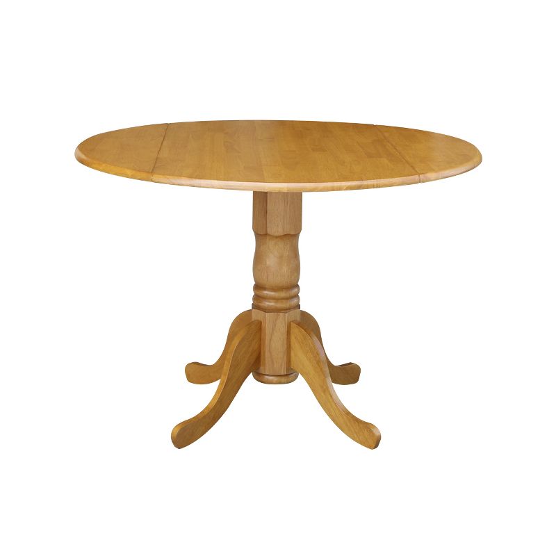 42" Mason Round Dual Drop Leaf Dining Table - International Concepts, 1 of 17