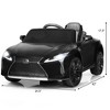 Costway 12V Kids Ride on Car Lexus LC500 Licensed Remote Control Electric Vehicle Black - 3 of 4