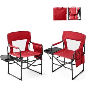 VINGLI Camping Chairs,Portable  Directors Chair, Camping Chair with Side Table & Carry Bag，Heavy Duty Camping Chairs for Adults - 1 of 4