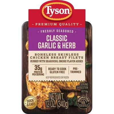Tyson Garlic and Herb Chicken Breast Filet - 12oz