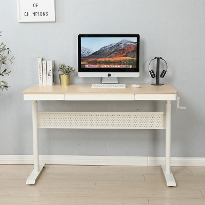 Electric desk 160 x 80 cm Mark Adler Leader 7.6 White