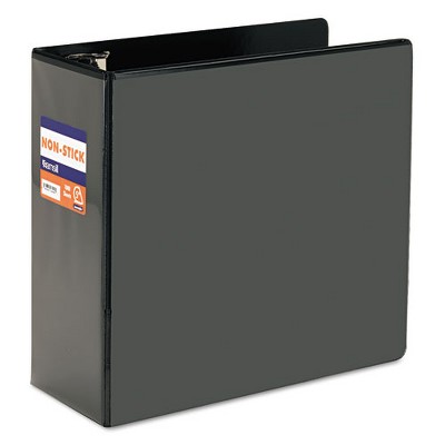 Samsill Nonstick D-Ring View Binder, 3 Rings, 5" Capacity, 11 x 8.5, Black