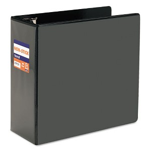 Samsill Nonstick D-Ring View Binder, 3 Rings, 5" Capacity, 11 x 8.5, Black - 1 of 4