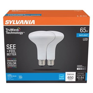 Sylvania TruWave BR30 E26 (Medium) LED Floodlight Bulb Daylight 65 Watt Equivalence 2 pk - 1 of 1