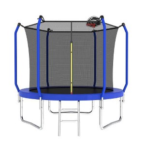 BestParts 8FT Trampoline with Basketball Hoop, Ladder & Safety Enclosure - 1 of 4