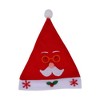 Unique Bargains Christmas Hat Polyester Non-Woven Fabric Red 11.02"x13.78" 1 Pc - 4 of 4